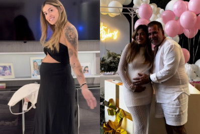 Leandro Hassum mostra filha grávida e afirma: 'Sou babão mesmo'