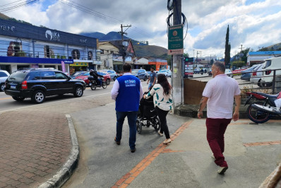 Ação de conscientização do Maio Amarelo é realizada em Itaipava