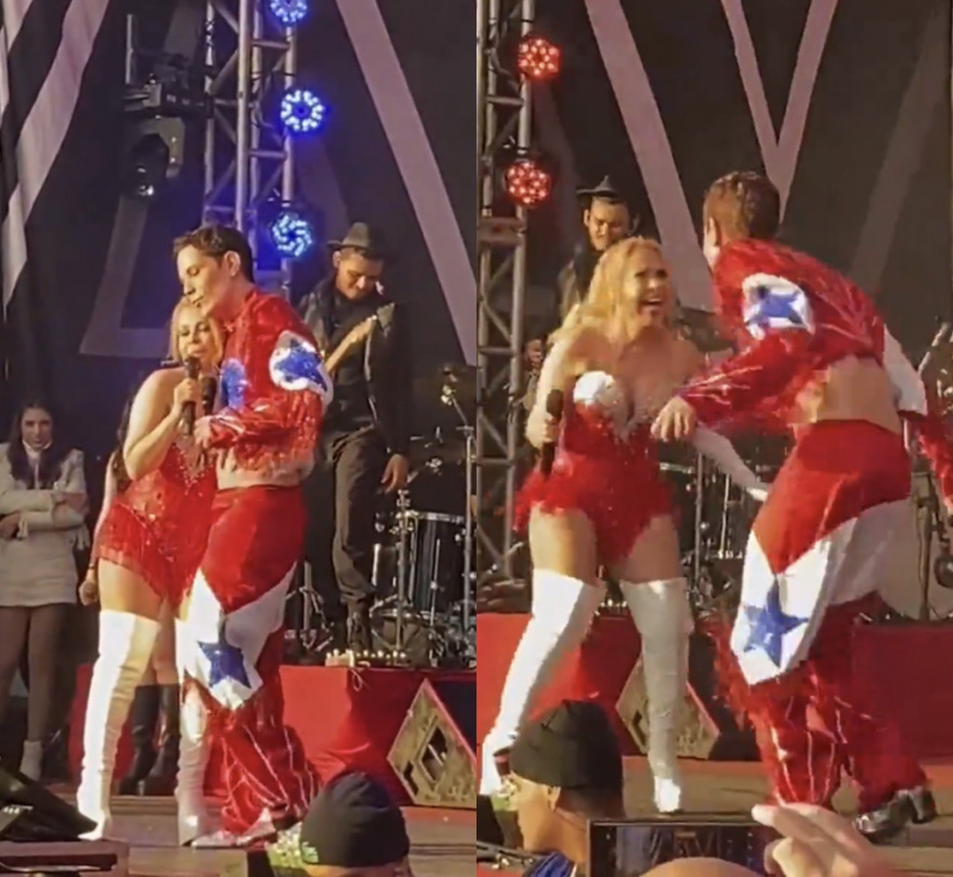 Christian Chávez, do 'RBD', sobe ao palco em show de Joelma - Reprodução