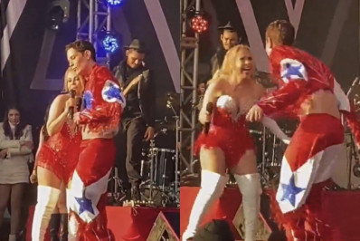 Christian Chávez, do 'RBD', canta com Joelma em show