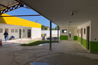 Prefeitura de Saquarema segue com obras da nova creche de Jaconé