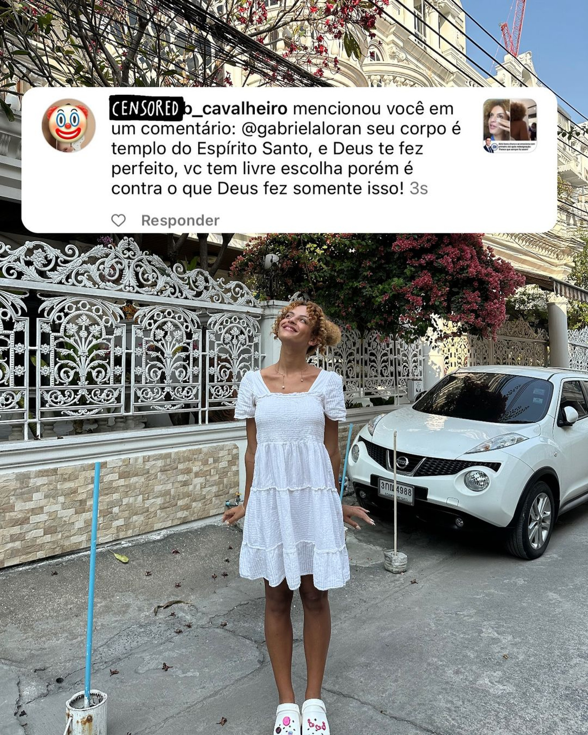 Gabriela Loran rebate comentários transfóbicos - Reprodução