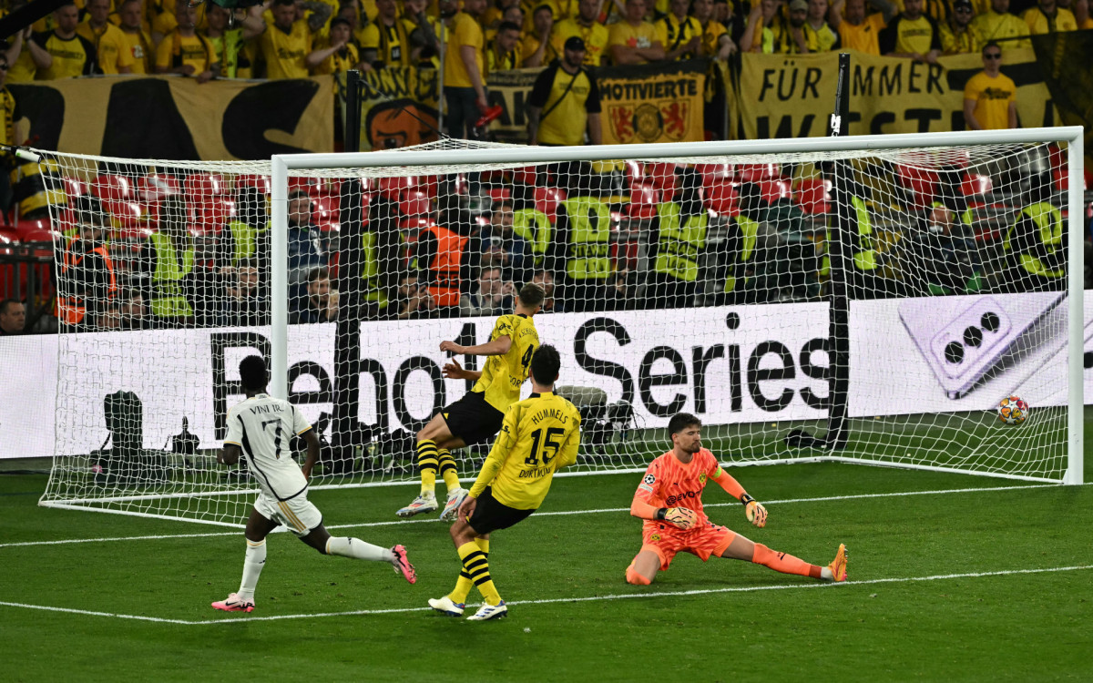Vini Jr fez o gol do título do Real Madrid