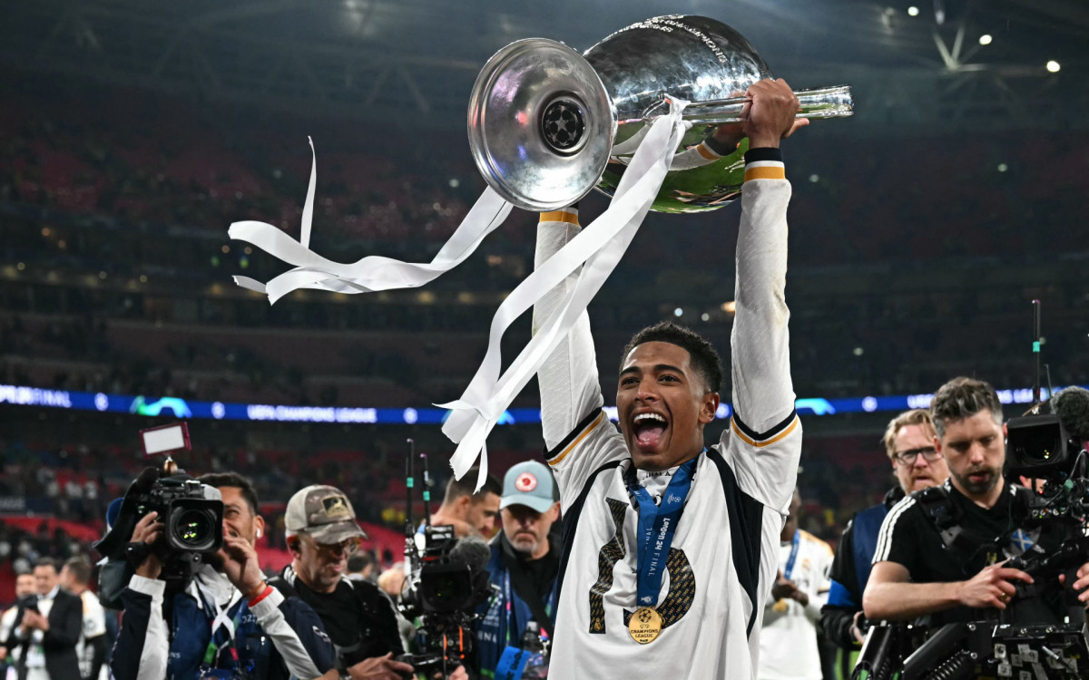 Bellingham conquistou a Liga dos Campeões em sua primeira temporada pelo Real Madrid