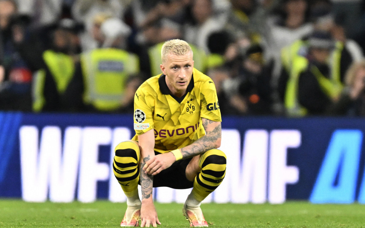 Marco Reus se despediu do Borussia Dortmund com seu segundo vice na Liga dos Campeões