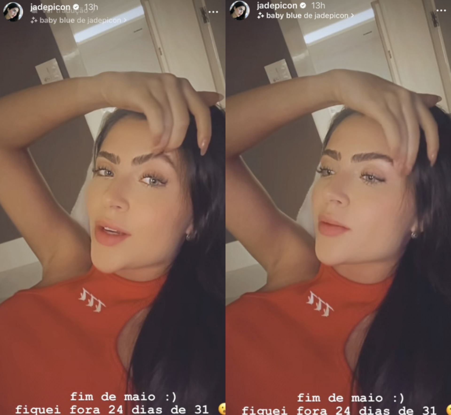 Jade Picon reflete sobre mês de maio e relembra projetos - Reprodução