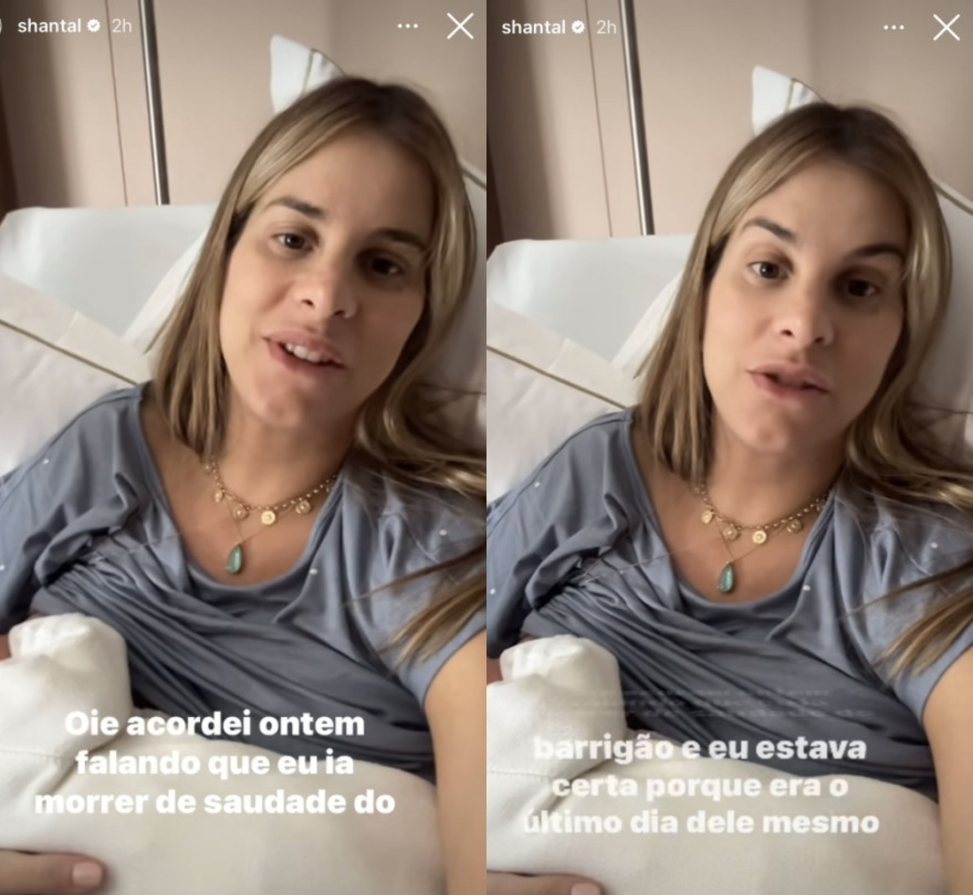 Shantal anuncia nascimento de terceiro filho com Matheus Verdelho - Reprodução