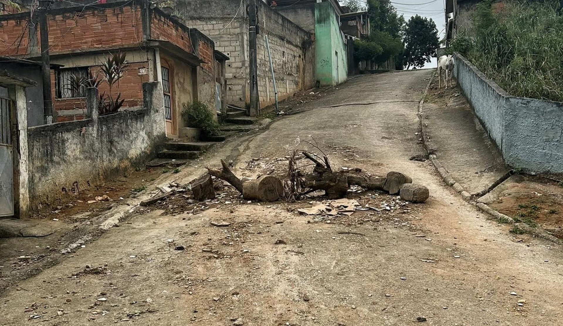 Rua com barricada no Parque S&atilde;o Jos&eacute; - Divulga&ccedil;&atilde;o / 39&ordm; BPM