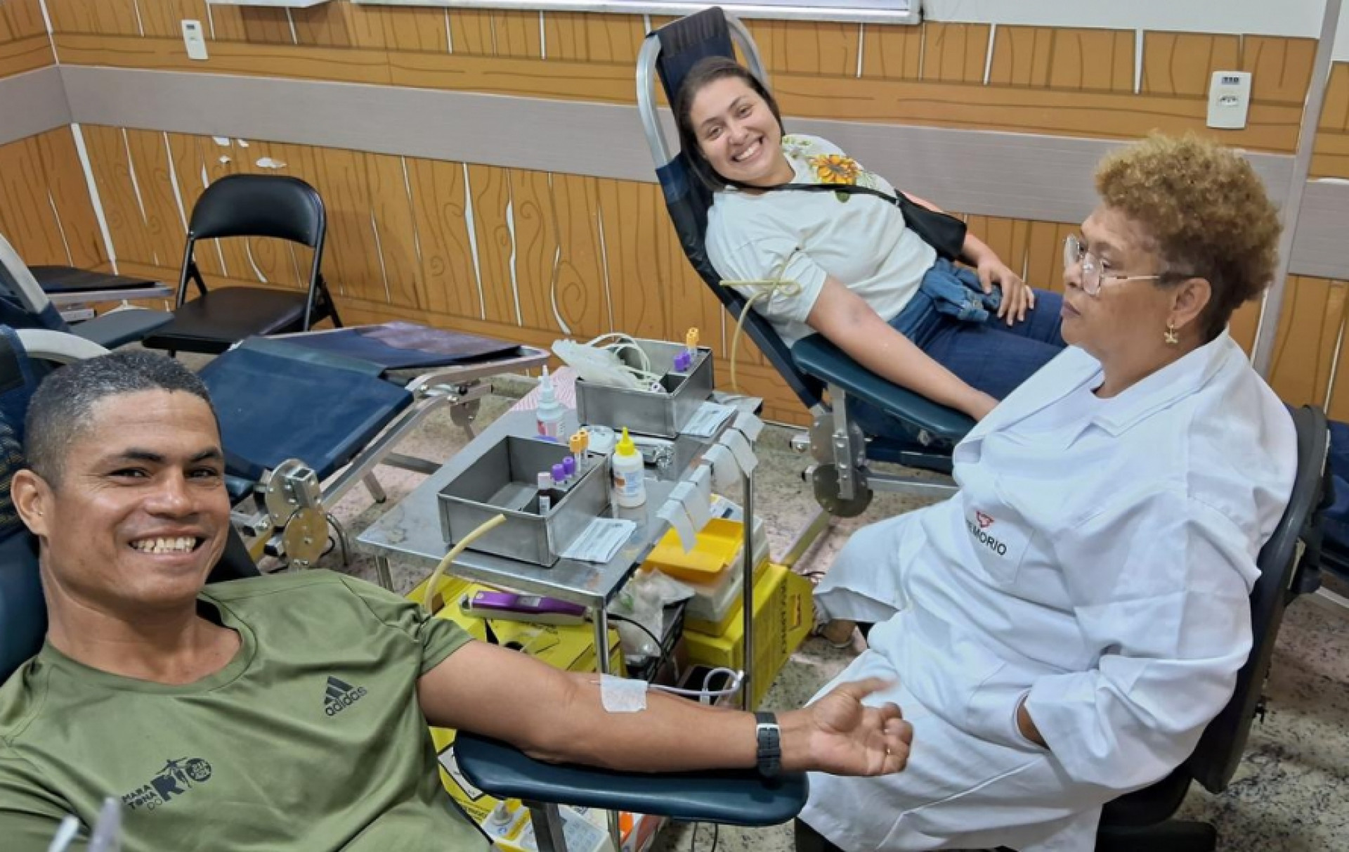 Doação de sangue no Hospital Estadual da Criança