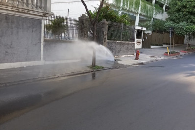 Reparo de vazamento em tubulação na Tijuca é finalizado