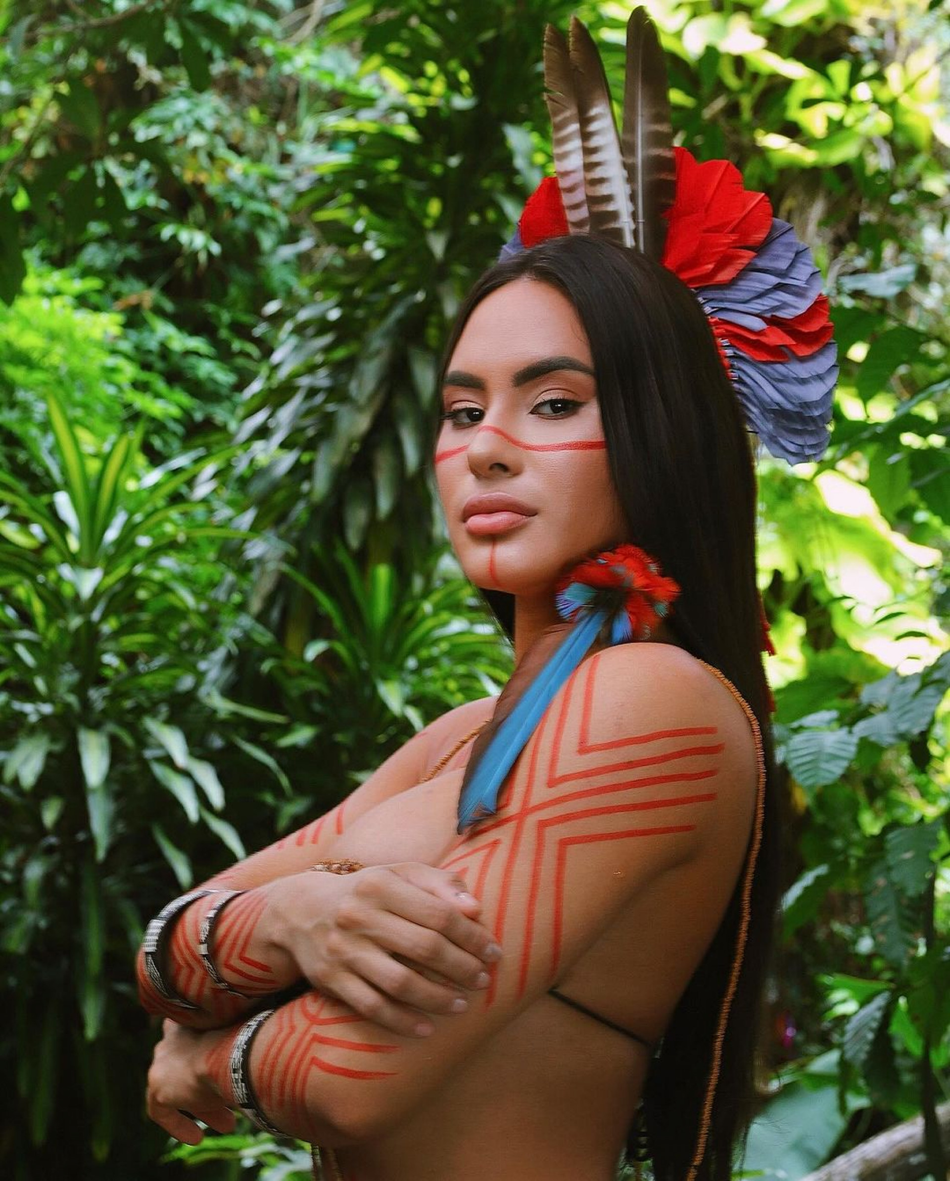 Isabelle Nogueira compartilha ensaio com tema indígena - Reprodução