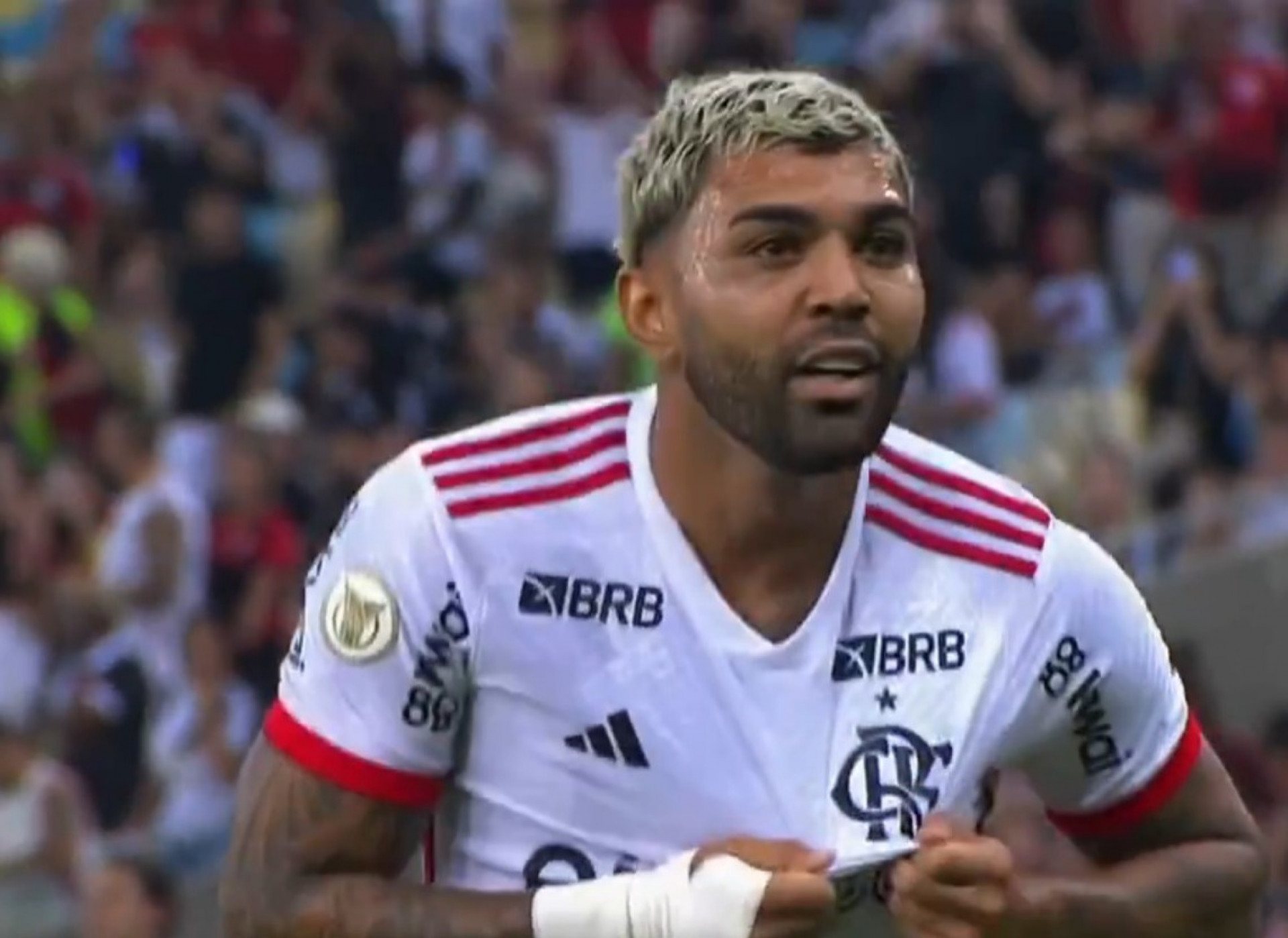 Gabigol está há 13 jogos sem marcar com o manto do Flamengo - Reprodução