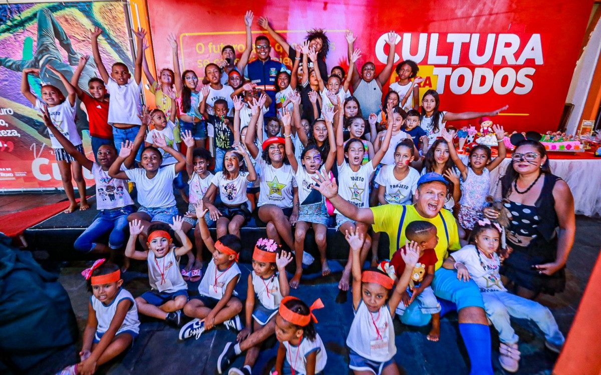 A criançada se divertiu para valer na Casa da Cultura no Dia do Brincar