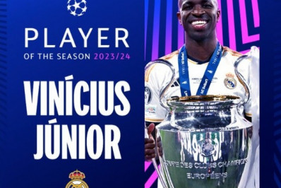 Vini Jr. é eleito o melhor jogador da Liga dos Campeões