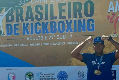 Mateus Pakitoo vence três lutas e garante o bicampeonato brasileiro de Kickboxing