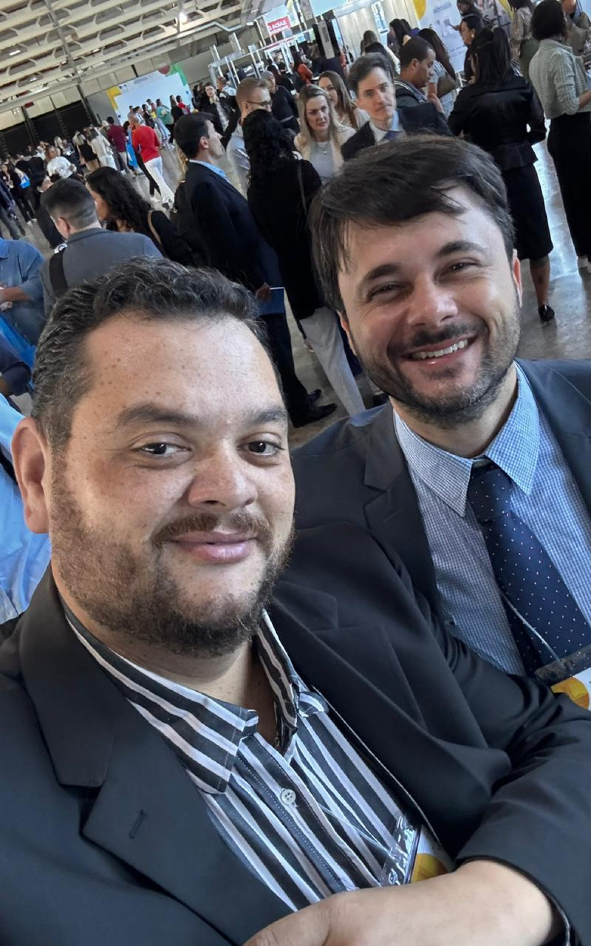 Secretário Municipal de Planejamento de Itaperuna-RJ, Felipão Nogueira e o porciunculense Guilherme Fonseca - Selfie