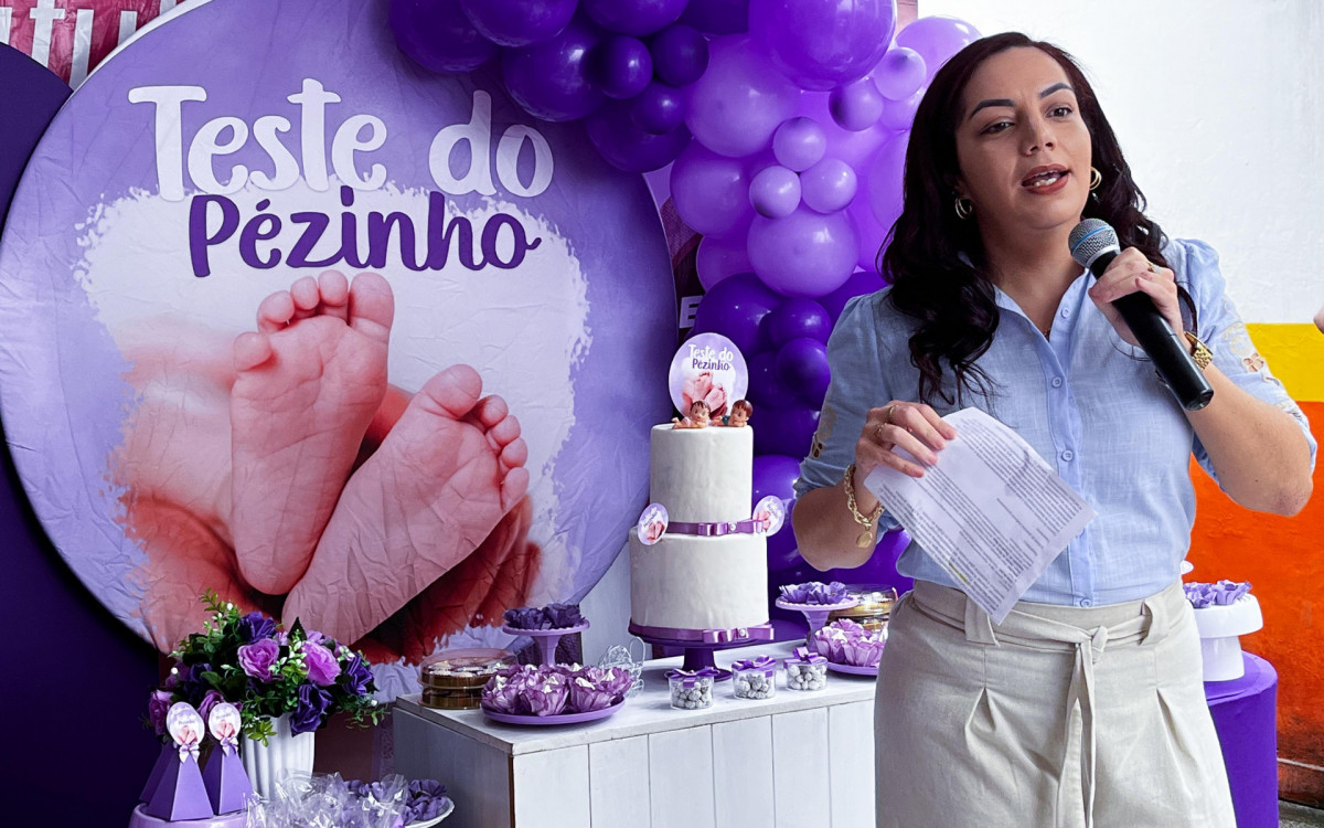 A nutricionista Suelen Lopes destacou a importância de dar visibilidade ao Teste do Pezinho