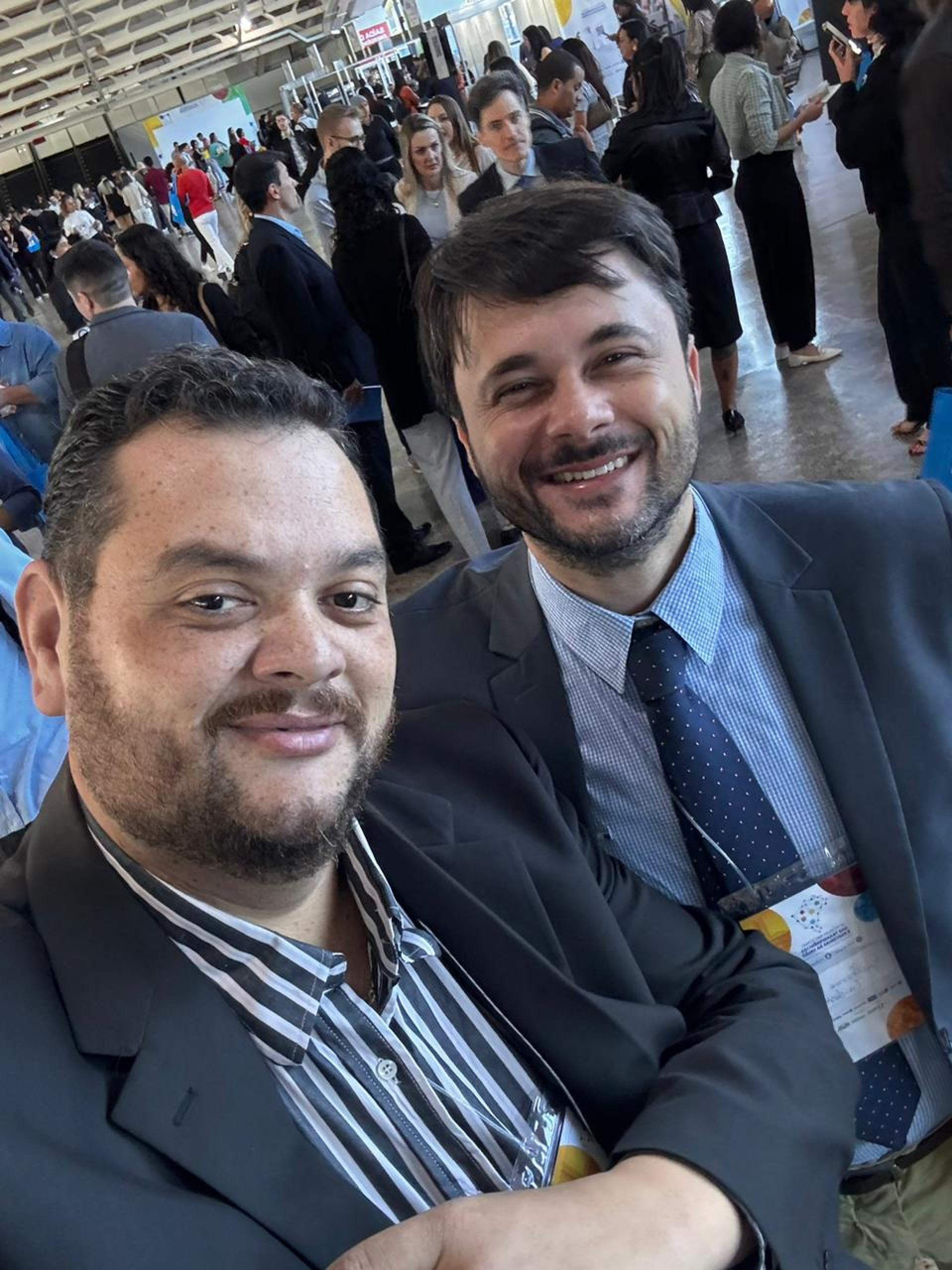 Secretário Municipal de Planejamento de Itaperuna-RJ, Felipão Nogueira e o porciunculense Guilherme Fonseca