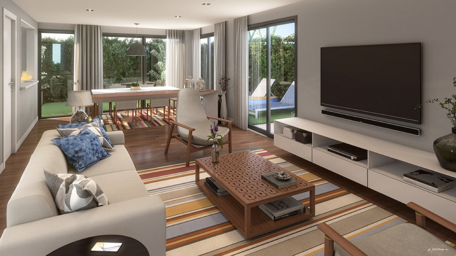 Unidade garden no Jardim Botânico tem 200 metros quadrados e duas suítes - Divulgação