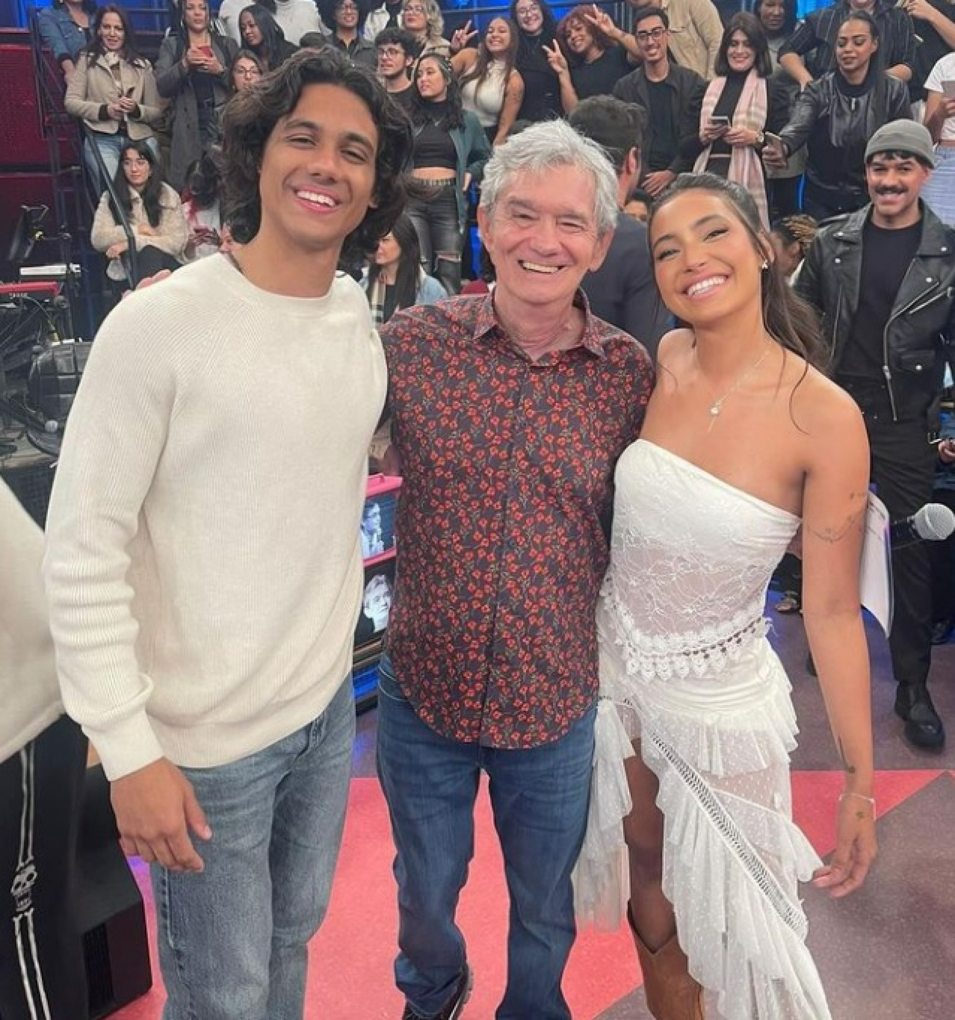 Lucas Mamede, Serginho Groisman e Vanessa Lopes - Reprodução do Instagram