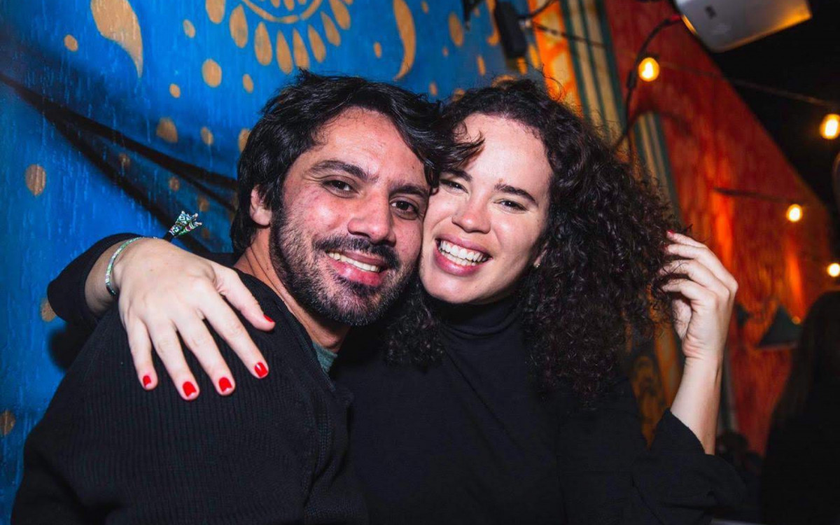 O casal Pedro Ferreira e Emanuela Santana, juntos há cinco anos - Acervo pessoal