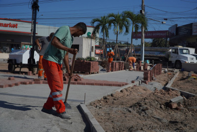 Nova Praça do Colubandê começa a ganhar forma