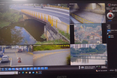 Defesa Civil de Resende instala câmera de monitoramento do Rio Paraíba