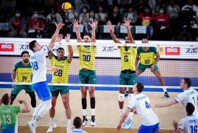 Brasil perde para Eslovênia no tie-break pela Liga das Nações de vôlei masculino
