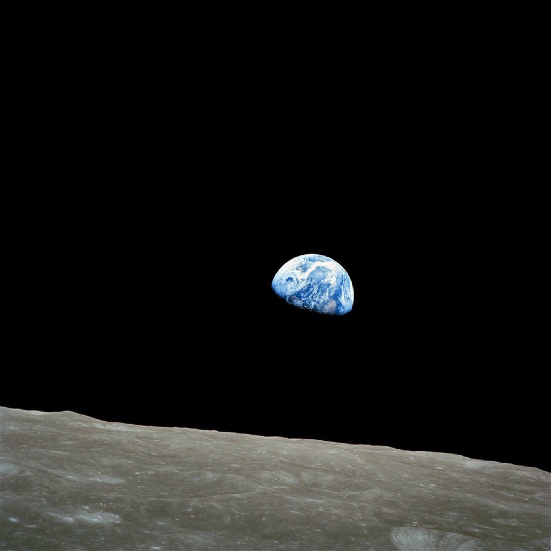 \'Earthrise\' mostra o \'nascer da Terra\' a partir da Lua

