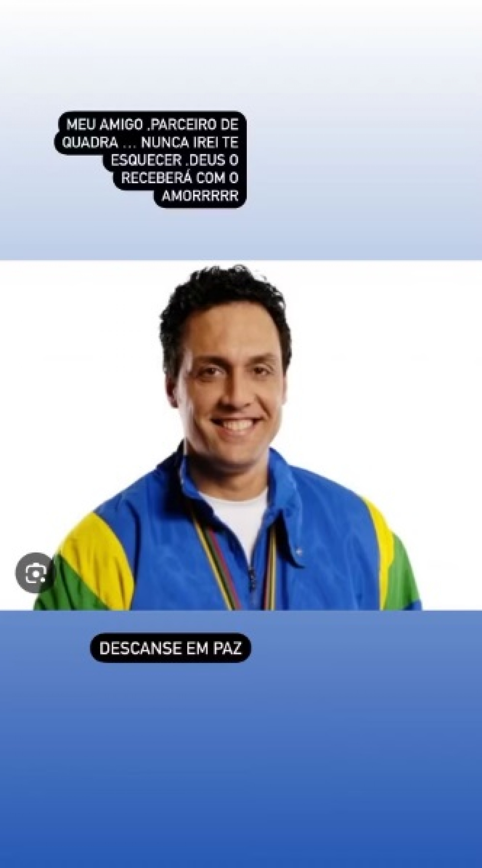 O levantador Mauricio tamb&eacute;m prestou sua homenagem a Pampa - Reprodu&ccedil;&atilde;o