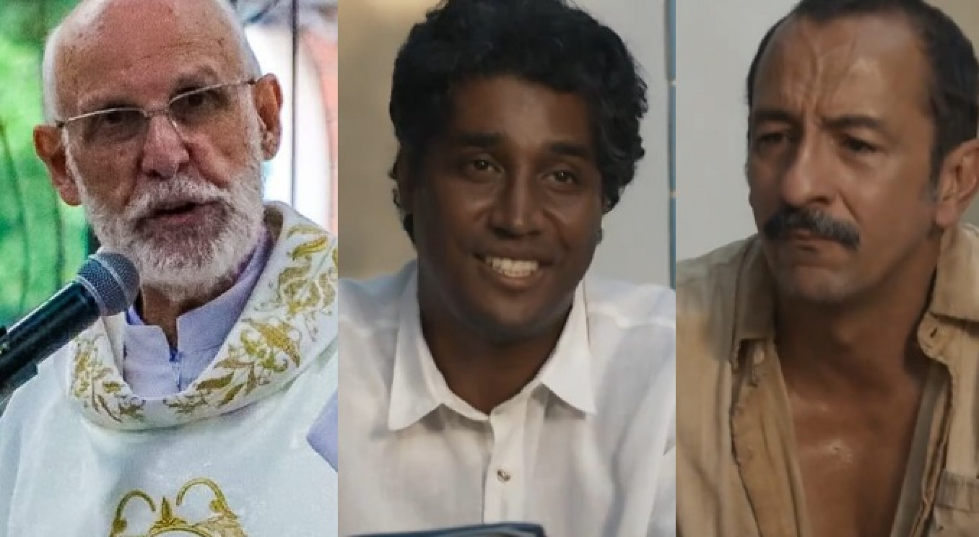 Padre Julio Lancellotti é citado em cena de 'Renascer' - Reprodução do Instagram  / TV Globo