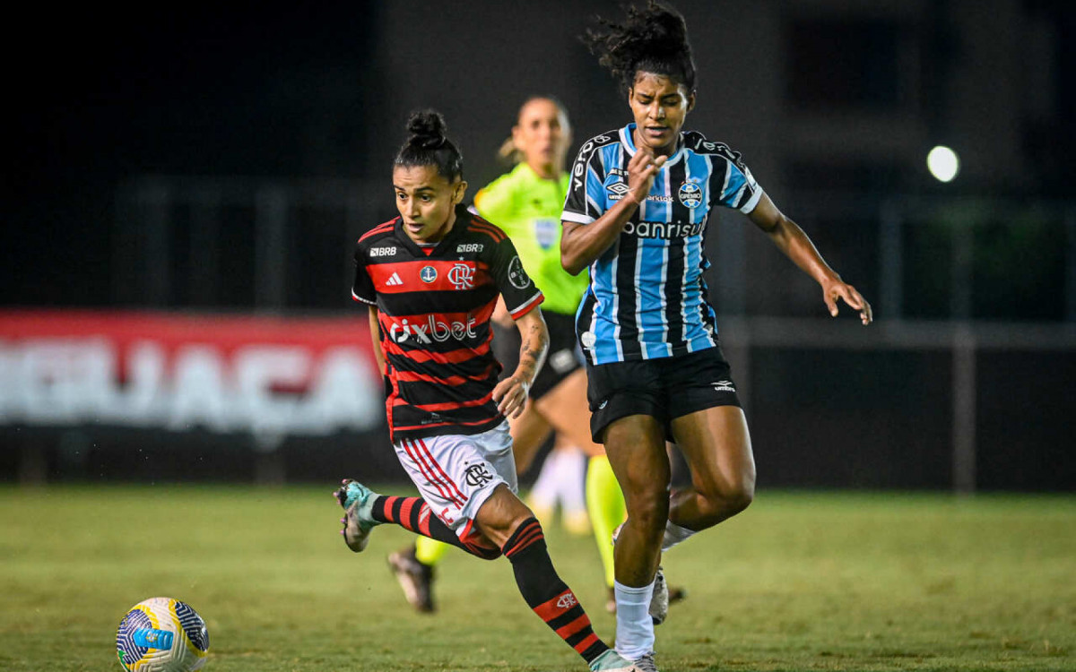 Flamengo e Grêmio empatam em jogo equilibrado no Brasileirão feminino
