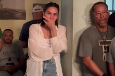 Vídeo! Paulo Vieira mostra namorada chorando enquanto grava cena de velório