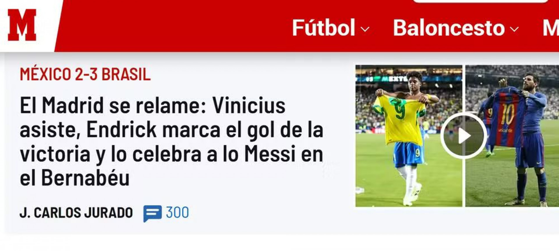 "Real Madrid lambe os bei&ccedil;os", escreveu o jornal "Marca" - Reprodu&ccedil;&atilde;o
