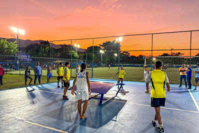 Nilópolis inaugura área para jogo de futmesa na Vila Olímpica