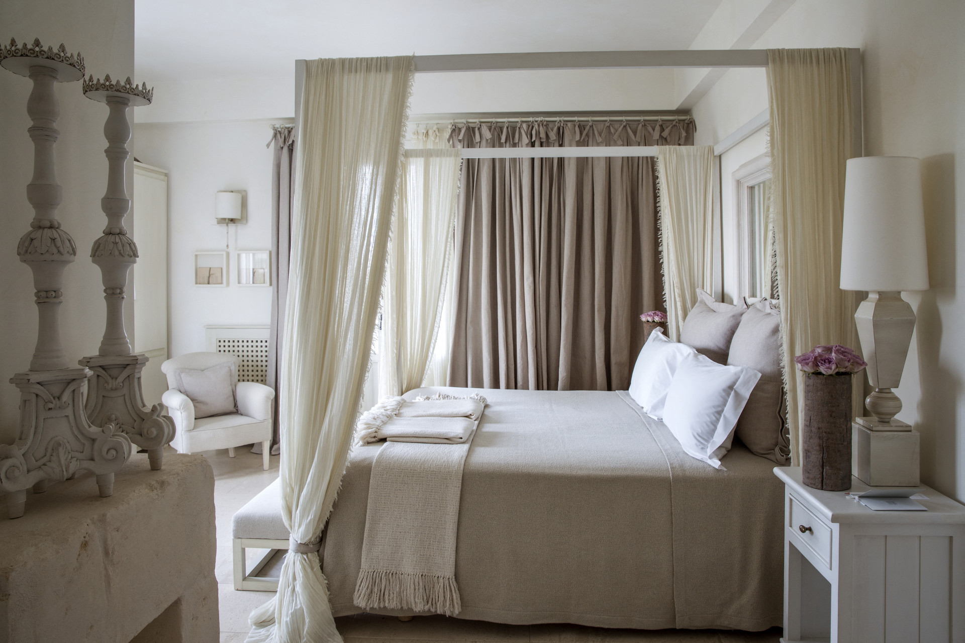 Uma noite em quarto duplo em um fim de semana de junho custa mais de 2.000 dólares - Divulgação / Assessoria Borgo Egnazia / AFP