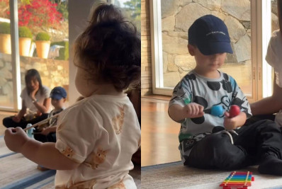 Filhos de Viih Tube e Bianca Andrade fazem aula de música juntos