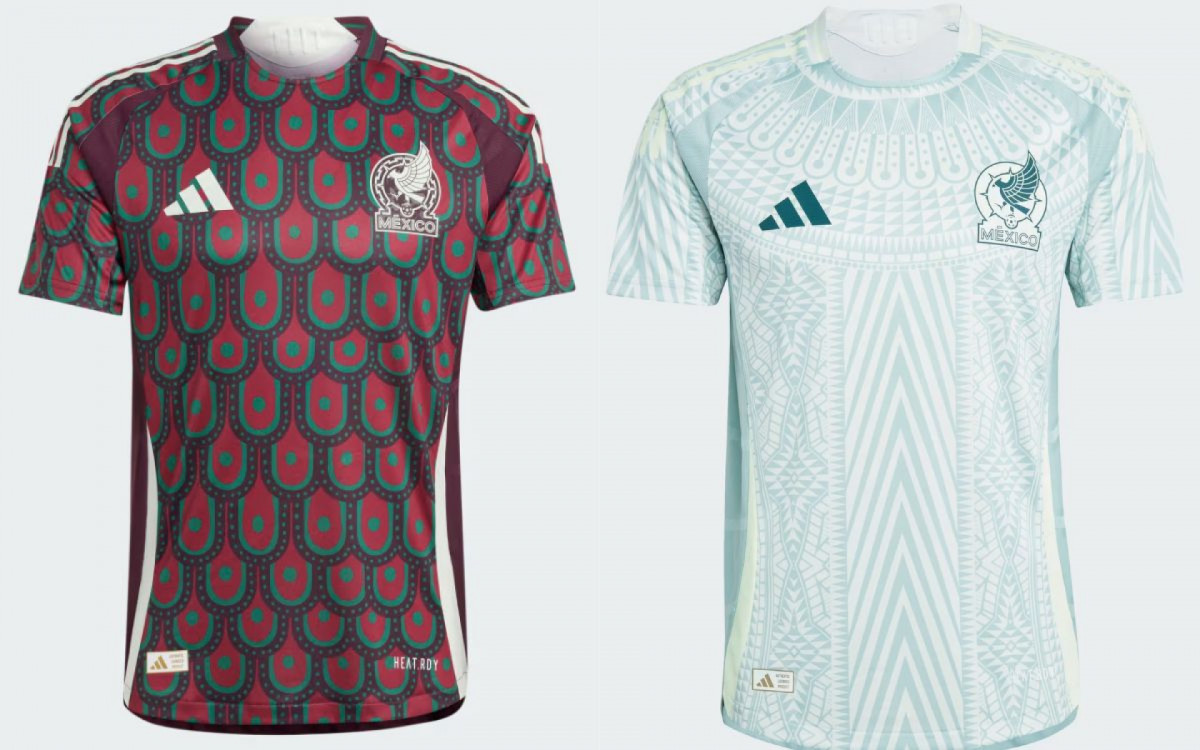 Camisa principal e visitante do México