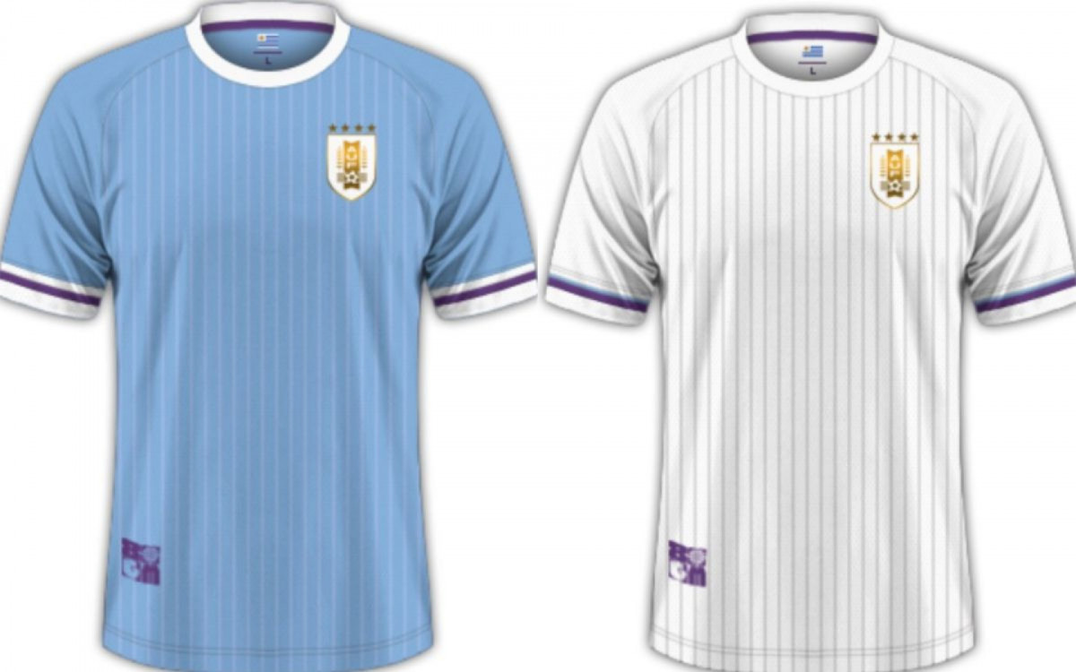 Camisa principal e visitante do Uruguai