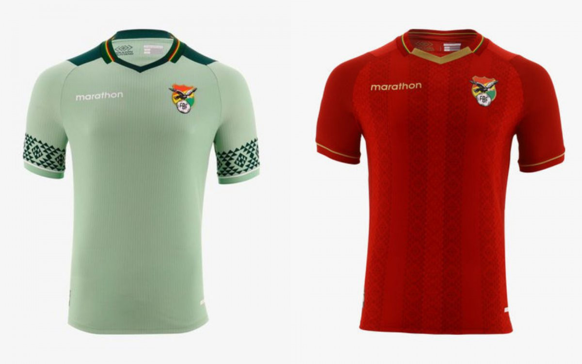 Camisa principal e visitante da Bolívia