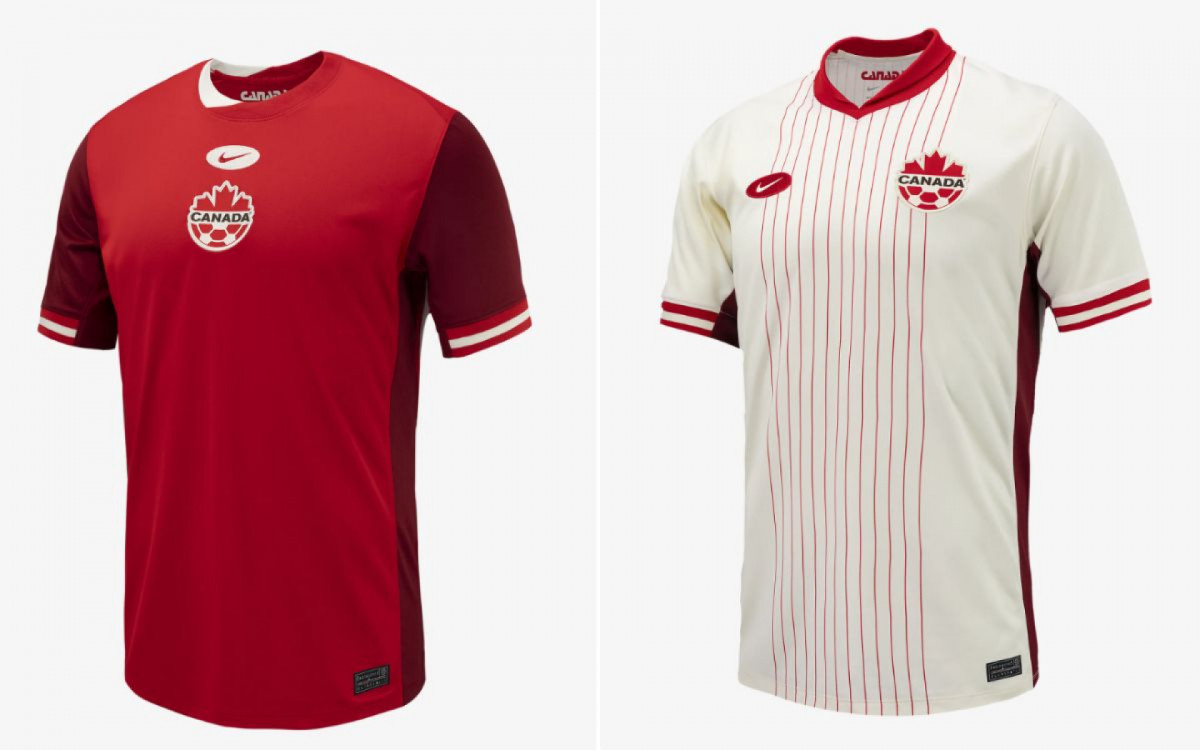 Camisa principal e visitante do Canadá