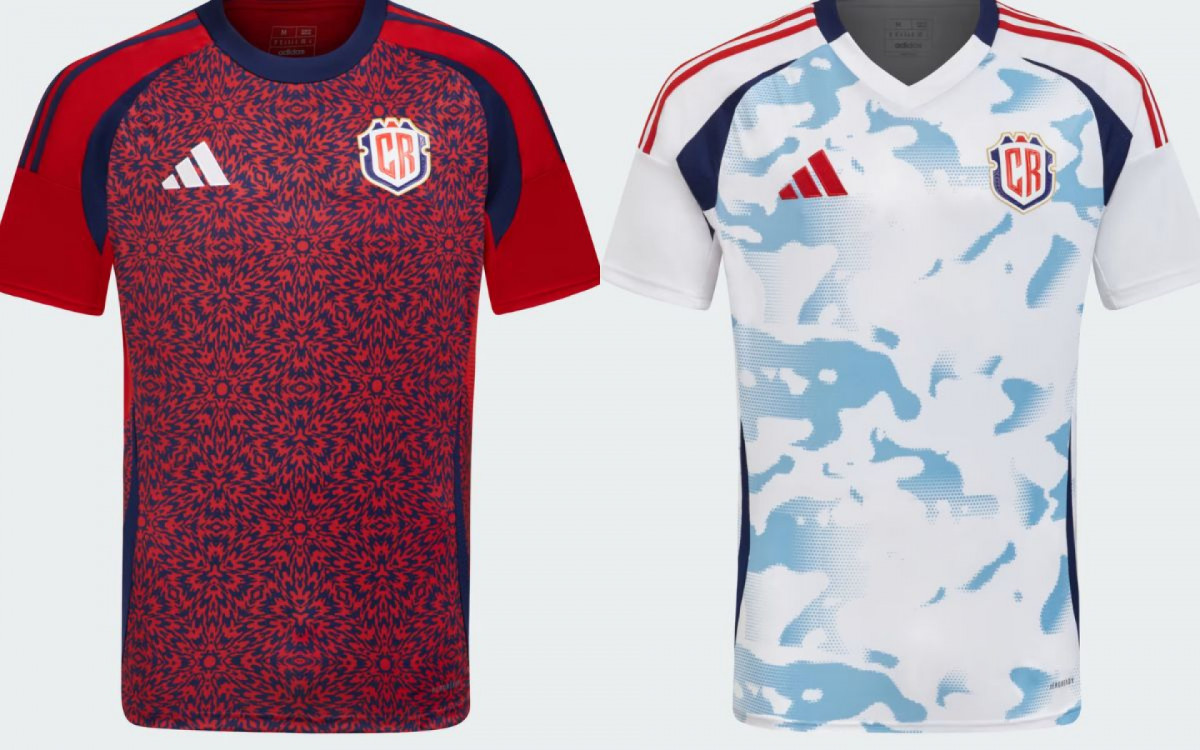 Camisa principal e visitante da Costa Rica
