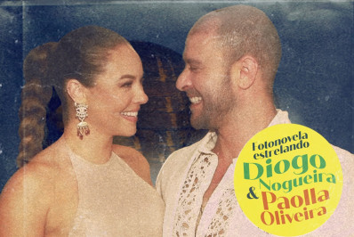 Diogo Nogueira faz fotonovela para contar sobre início do romance com Paolla Oliveira 