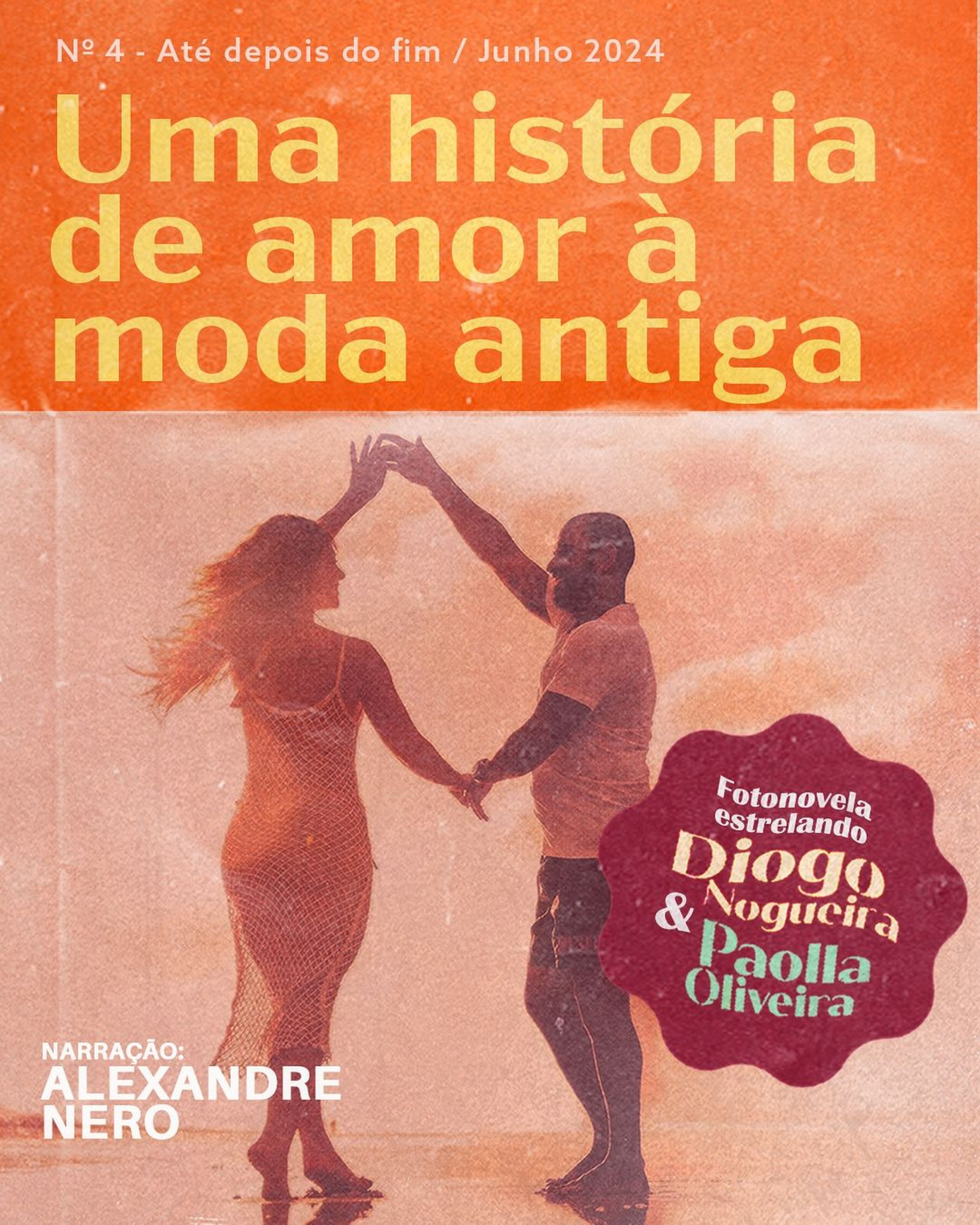 Diogo Nogueira faz fotonovela para contar sobre romance com Paolla Oliveira 
 - Reprodução / Instagram 