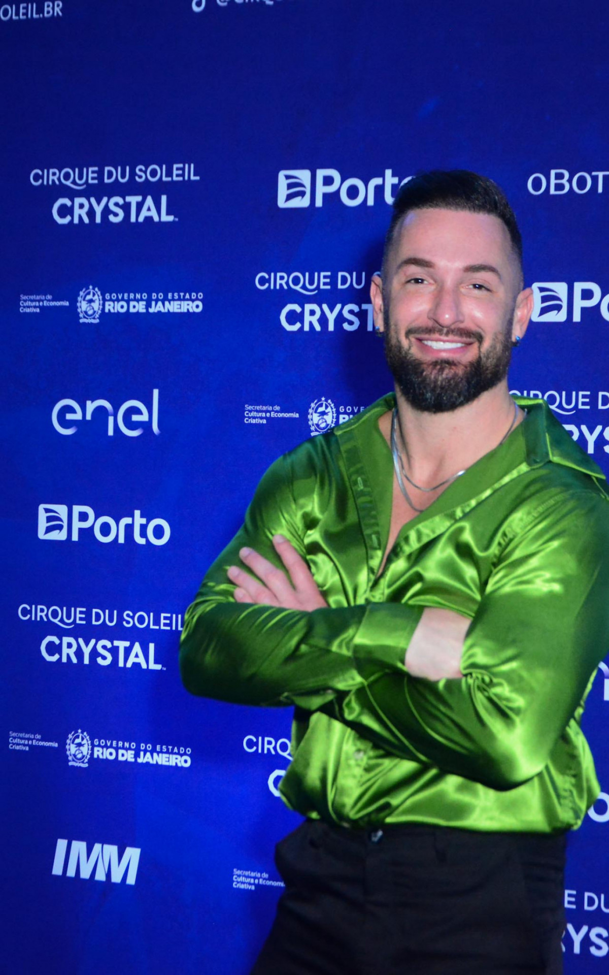 Diego Hypólito prestigia espetáculo do Cirque Du Soleil no Rio