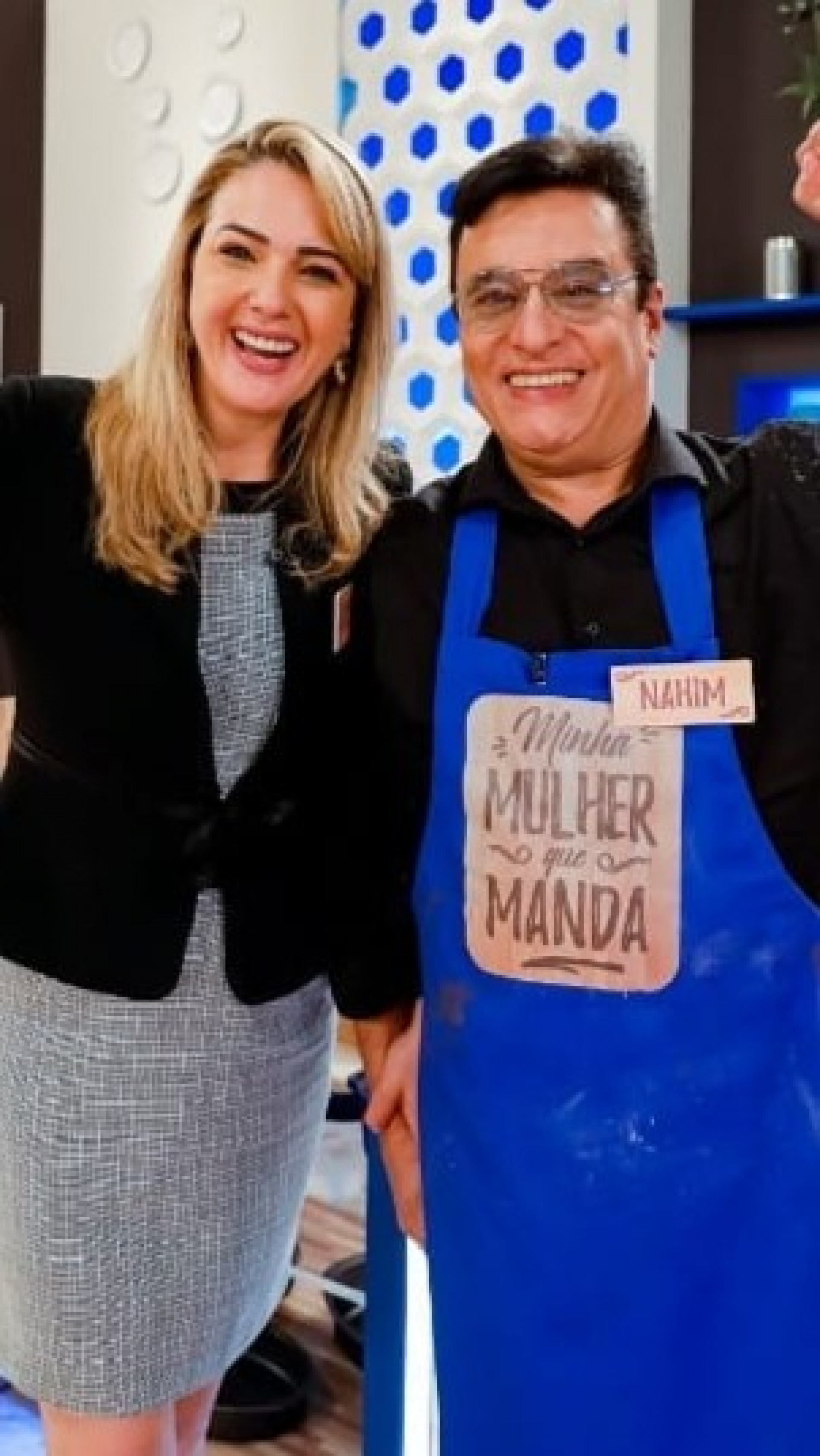 Nahim ao lado da ex-mulher Andreia Andrade
- Reprodução / Instagram