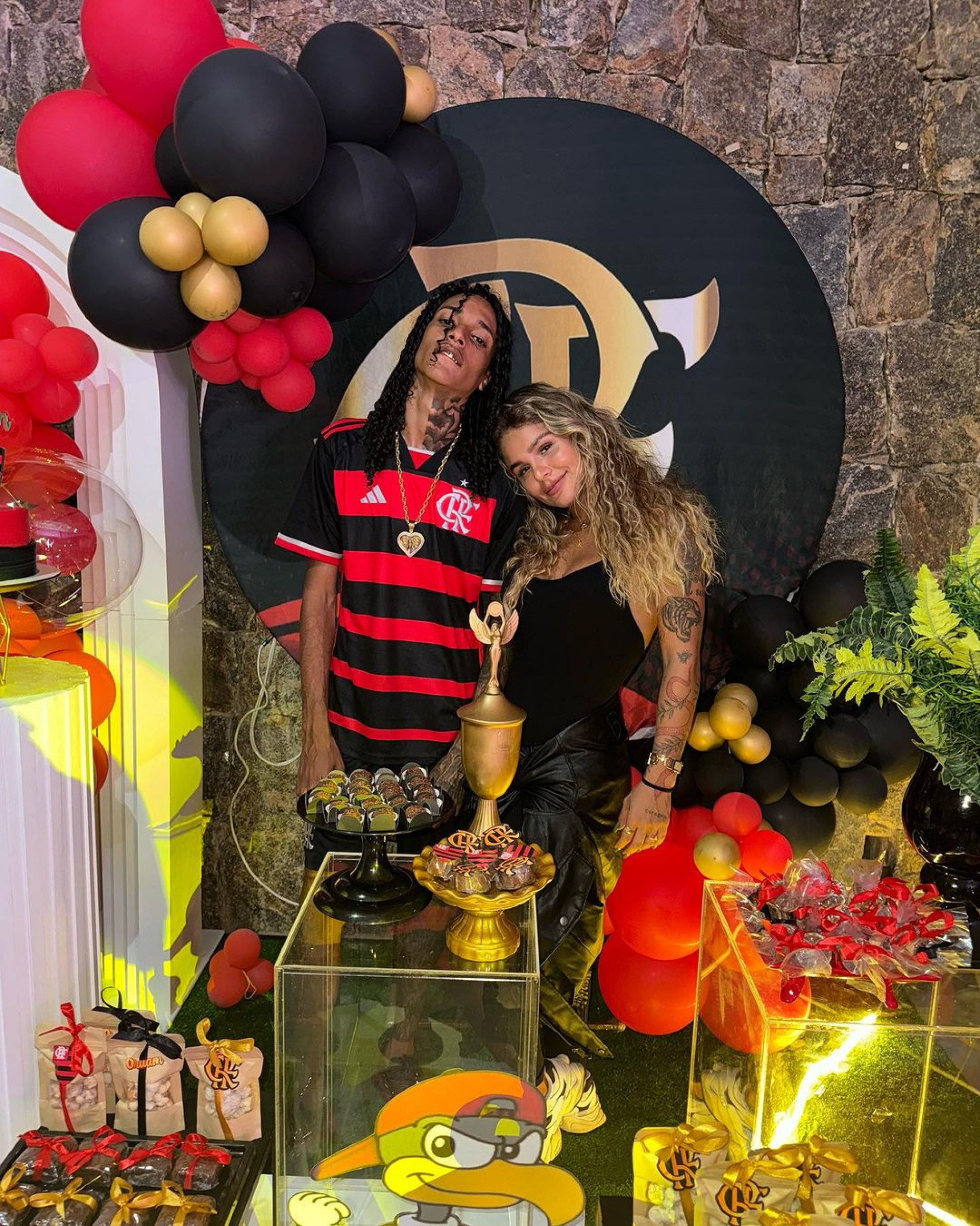 Oruam e namorada Fernanda Valença