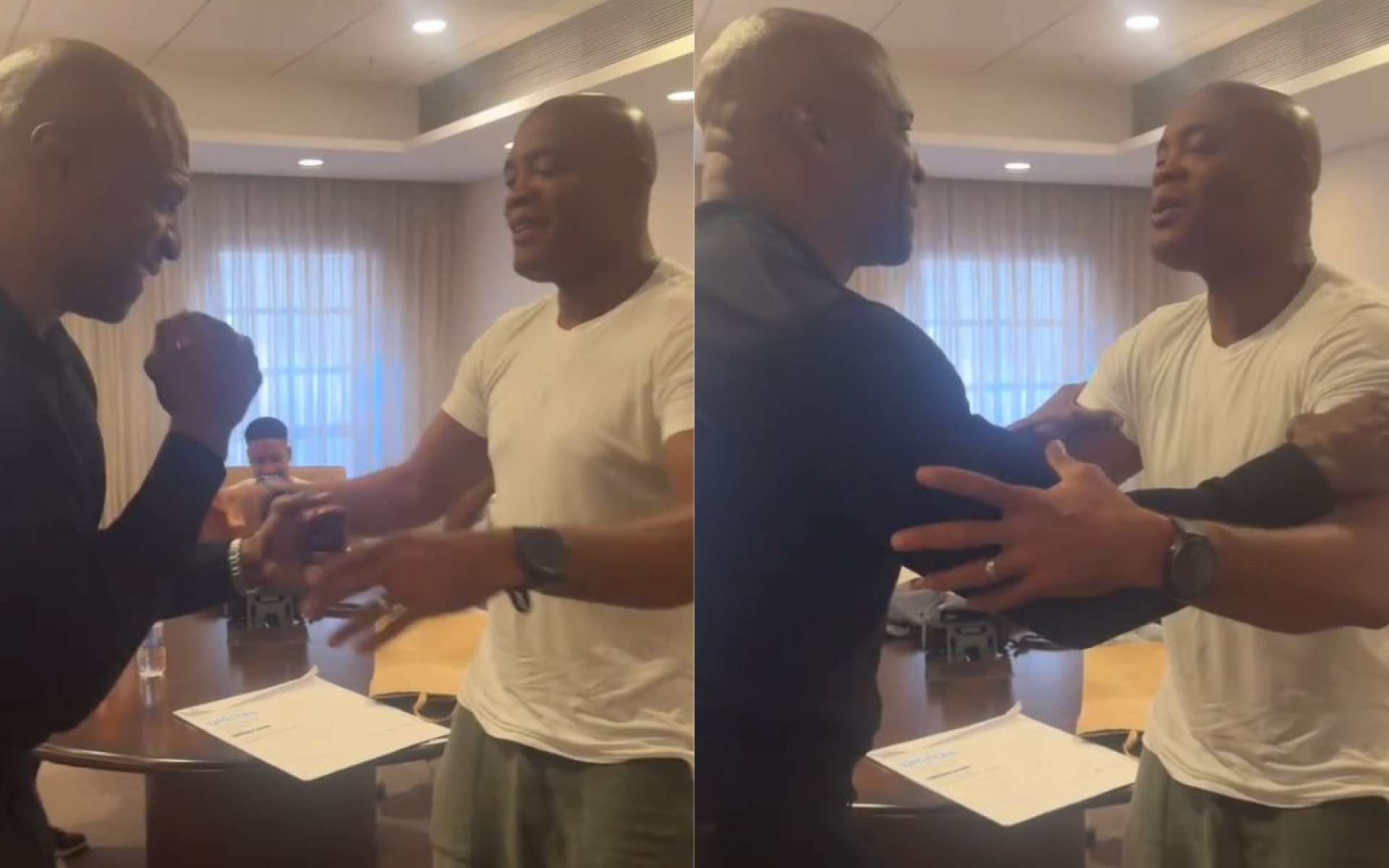 Anderson Silva e Terry Crews celebram amizade - Reprodução / Instagram