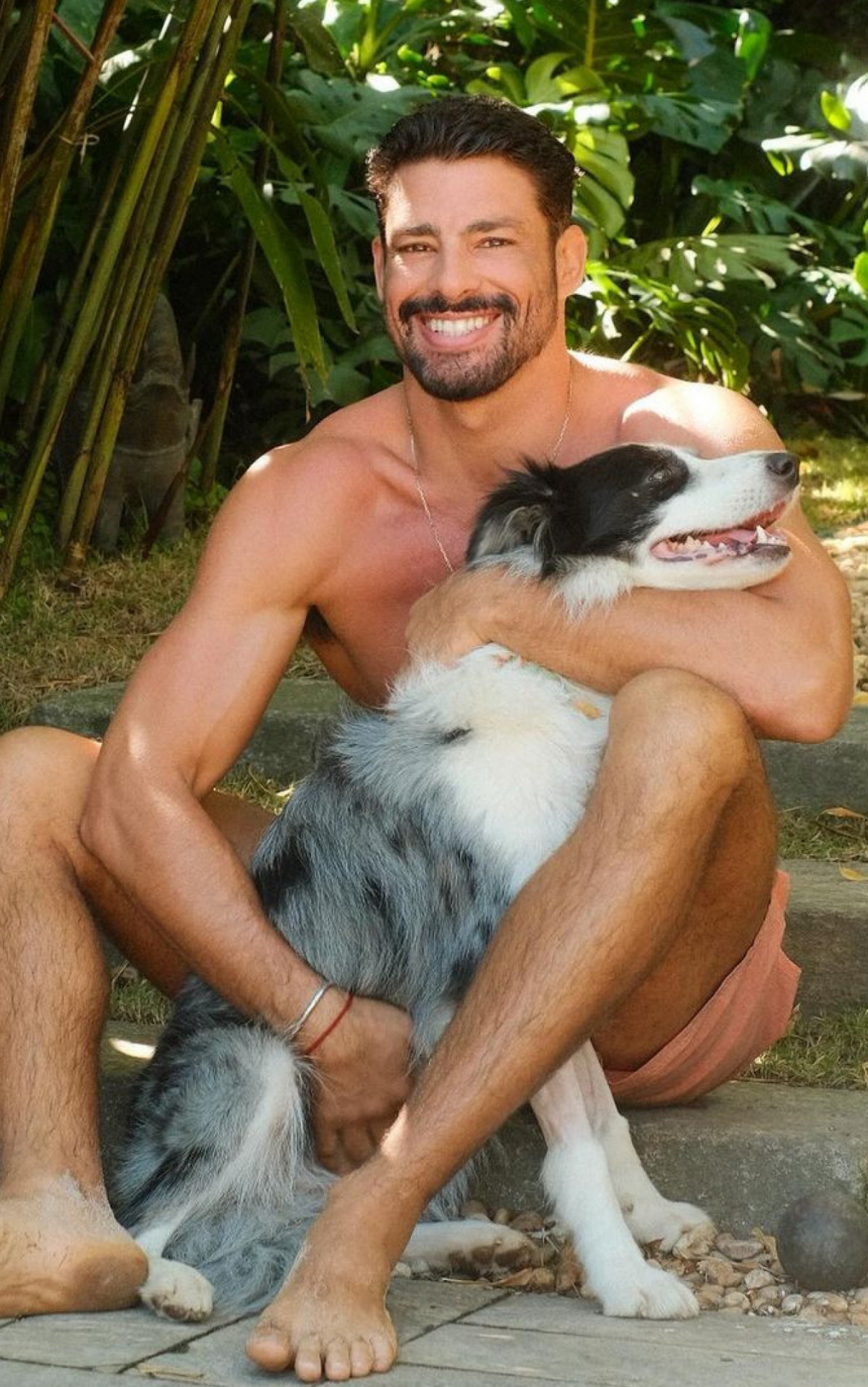 Cauã Reymond e a cadelinha Shakira - Reprodução/Instagram