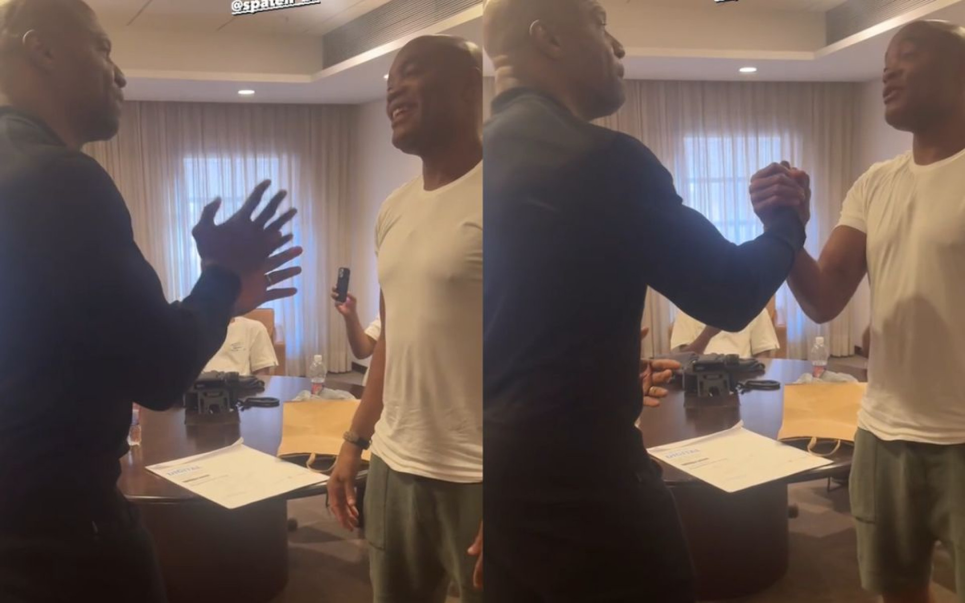Anderson Silva e Terry Crews celebram amizade - Reprodução / Instagram